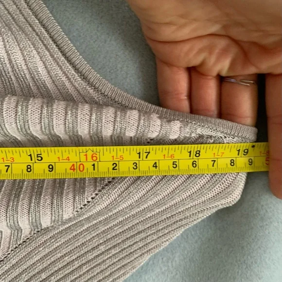 Y2K luxury Ribbed A line knit dress - Picture 10 of 12